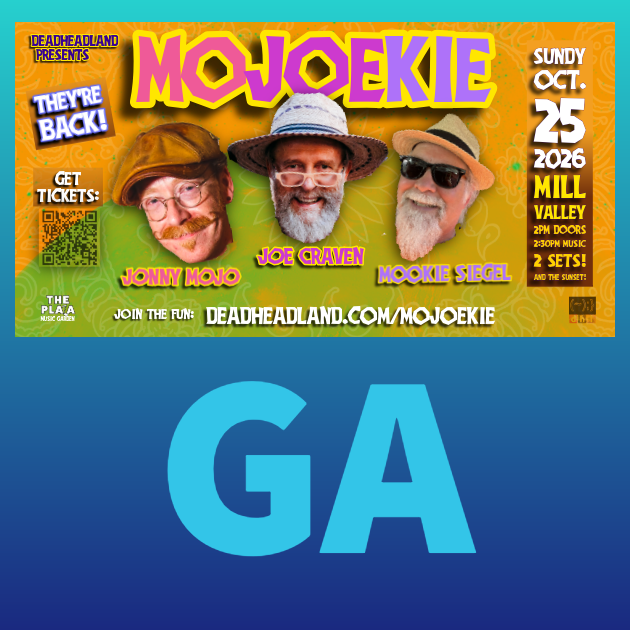 MOJOEKIE - Live In Concert! |  Sunday Oct. 25, 2026, Mill Valley, California